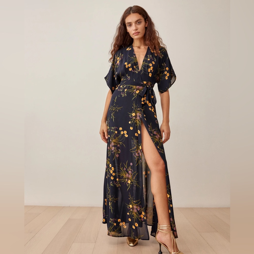 Reformation Winslow Wrap Dress